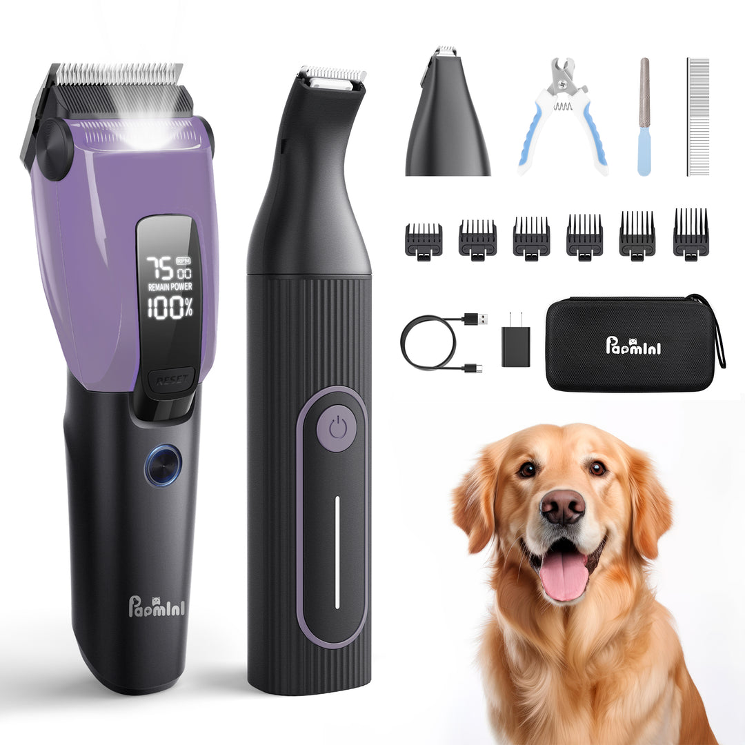 PAPMINI 3-in-1 Dog Clippers - Purple