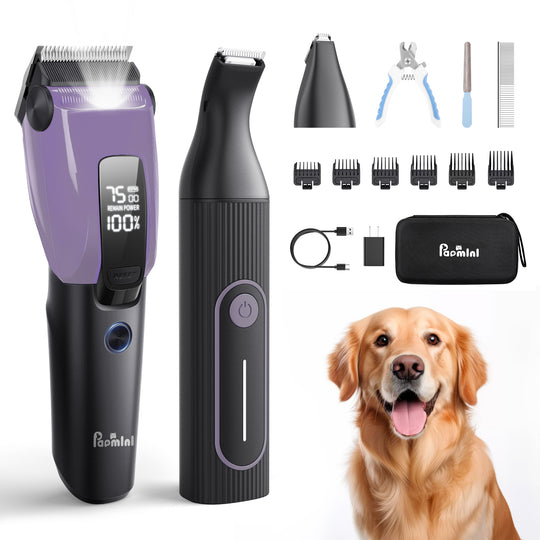 PAPMINI 3-in-1 Dog Clippers - Purple