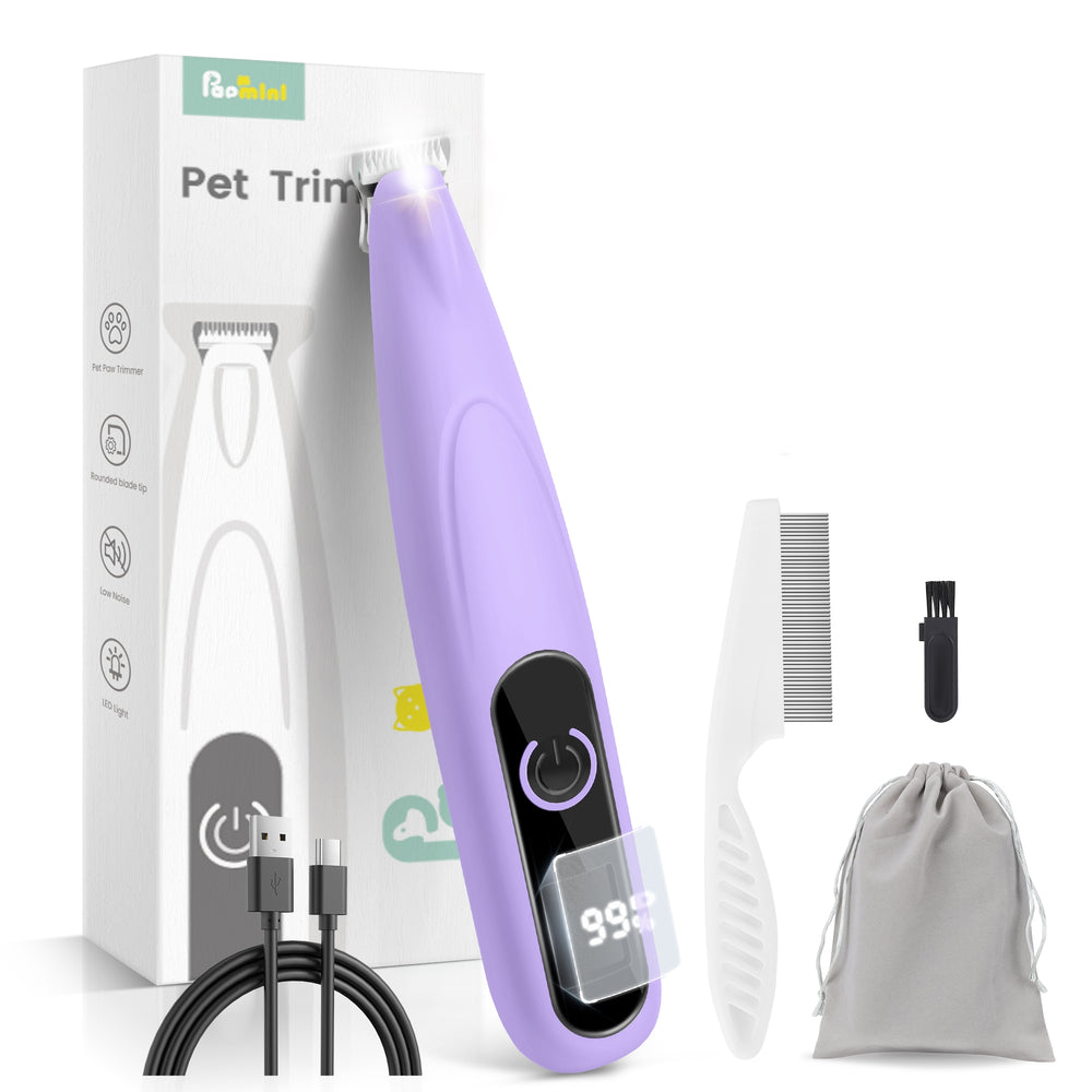 PAPMINI LED Dog Paw Trimmer - Purple