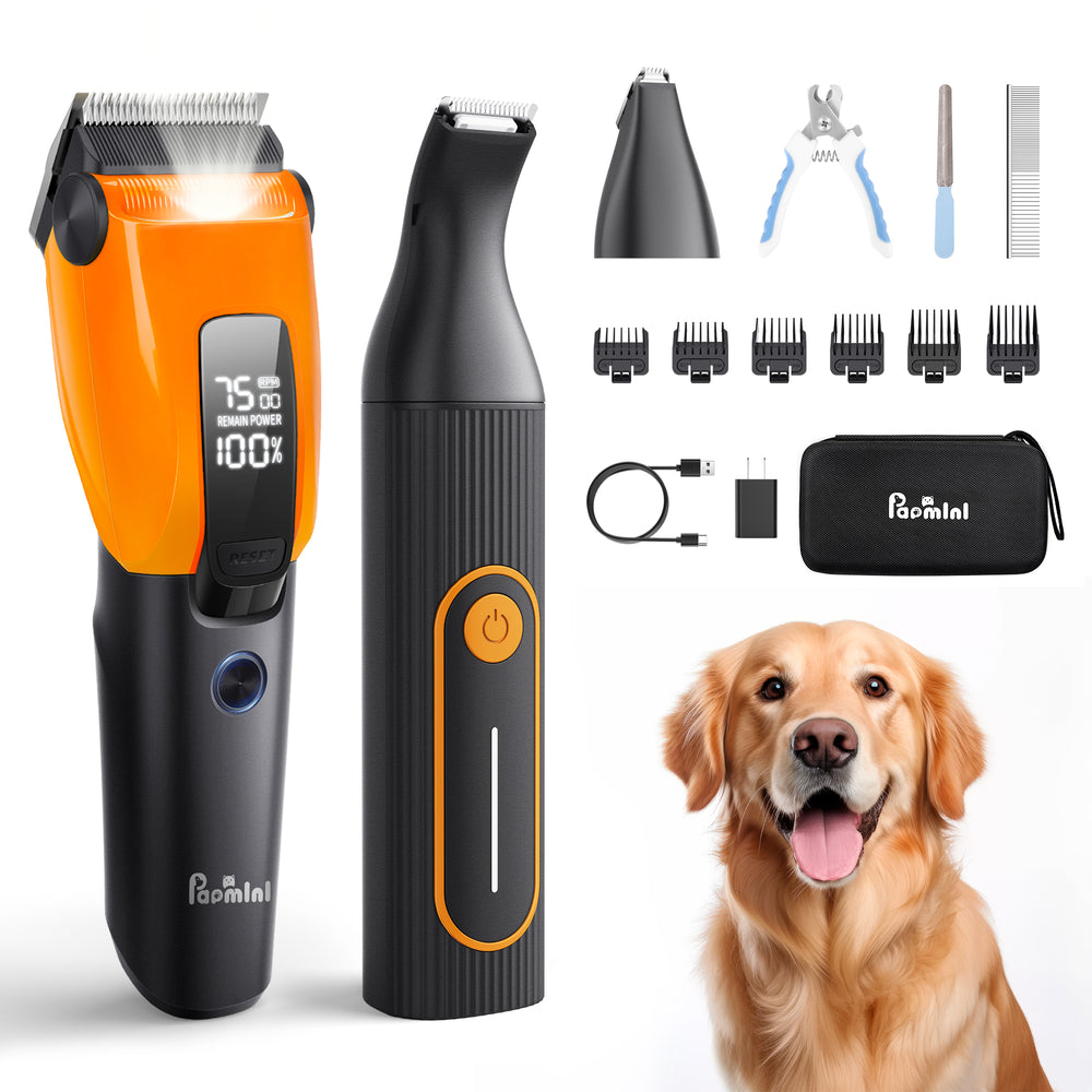PAPMINI 3 in 1 Dog Clippers - Orange