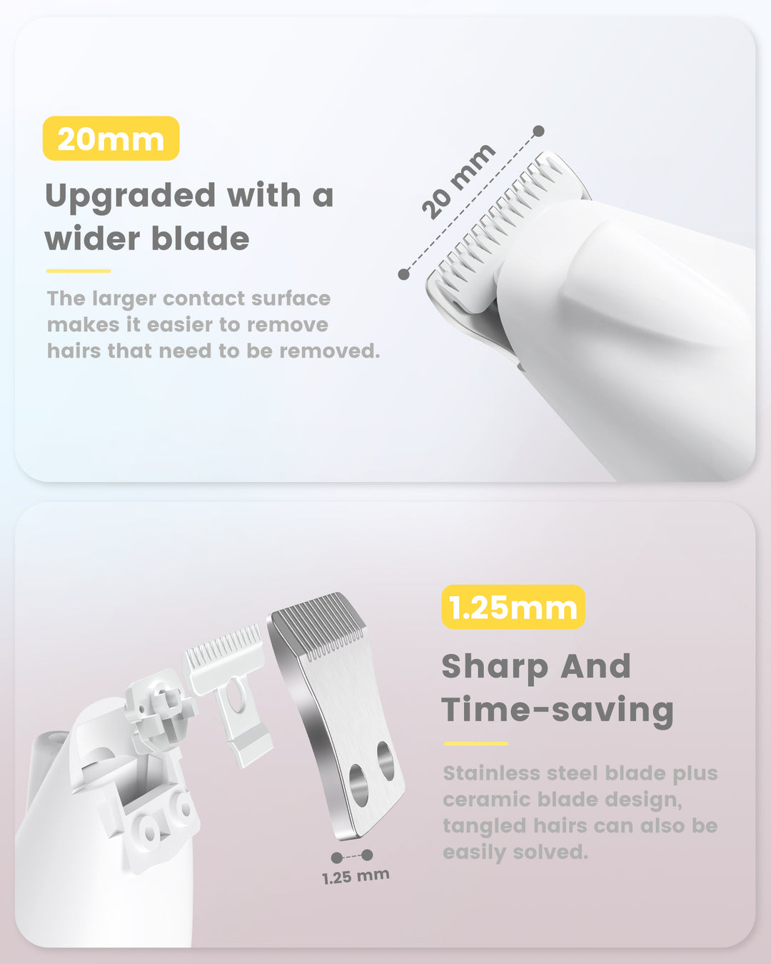 PAPMINI LED Dog Paw Trimmer - White