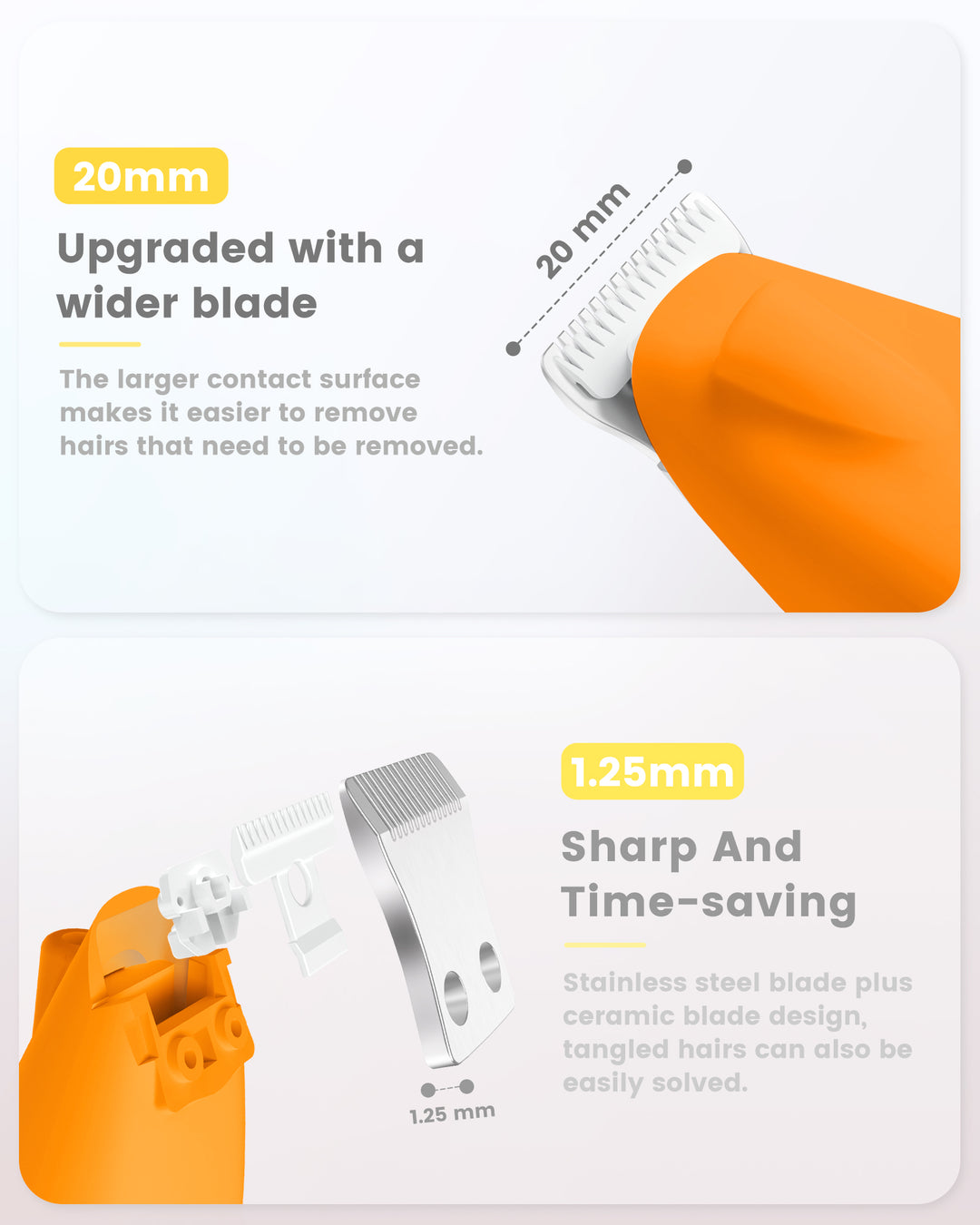 PAPMINI LED Dog Paw Trimmer - Orange