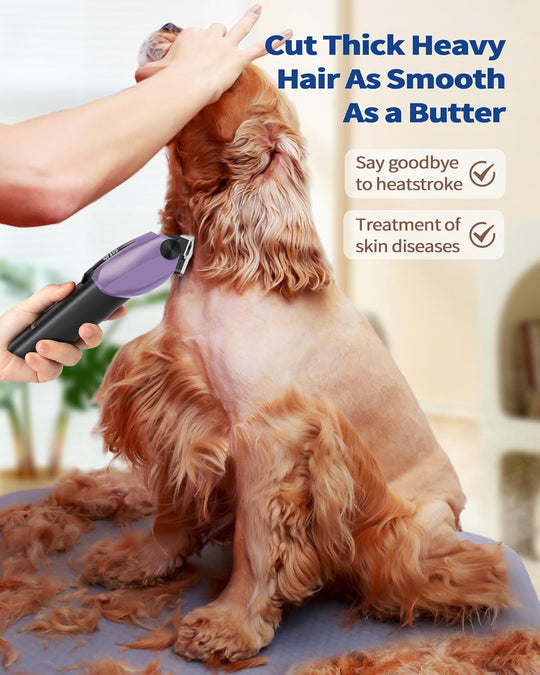 PAPMINI 3-in-1 Dog Clippers - Purple