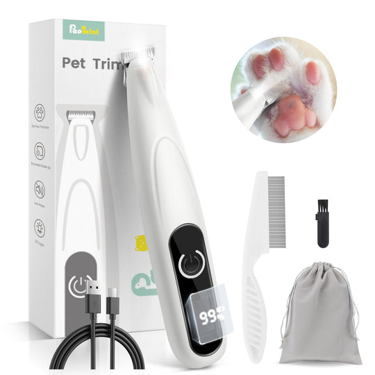 PAPMINI LED Dog Paw Trimmer - White