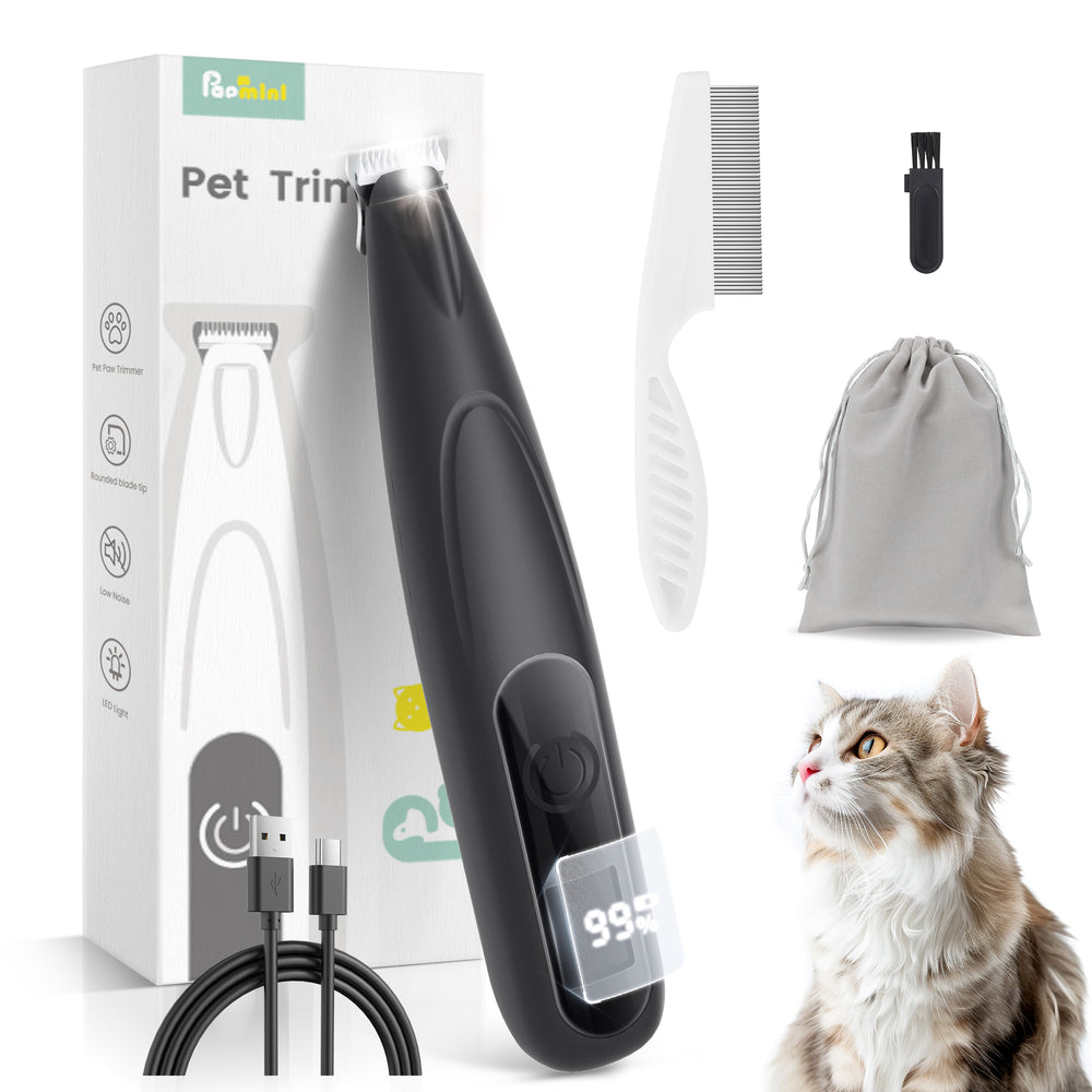 PAPMINI LED Dog Paw Trimmer - Black