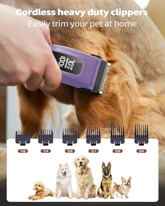 PAPMINI 3-in-1 Dog Clippers - Purple