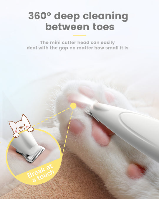 PAPMINI LED Dog Paw Trimmer - White