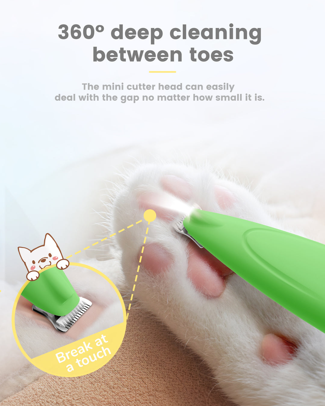 PAPMINI LED Dog Paw Trimmer - Green
