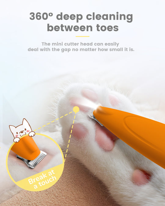 PAPMINI LED Dog Paw Trimmer - Orange