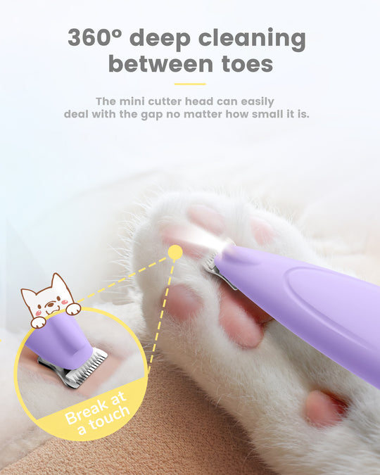 PAPMINI LED Dog Paw Trimmer - Purple