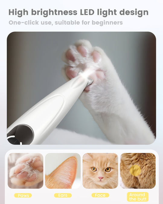 PAPMINI LED Dog Paw Trimmer - White
