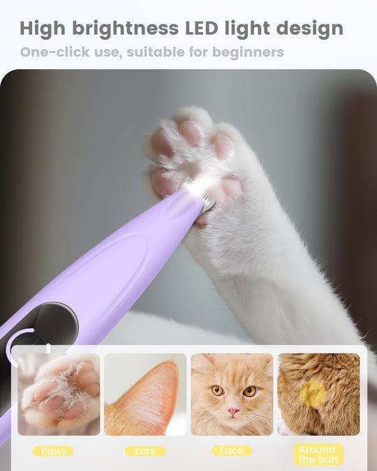 PAPMINI LED Dog Paw Trimmer - Purple