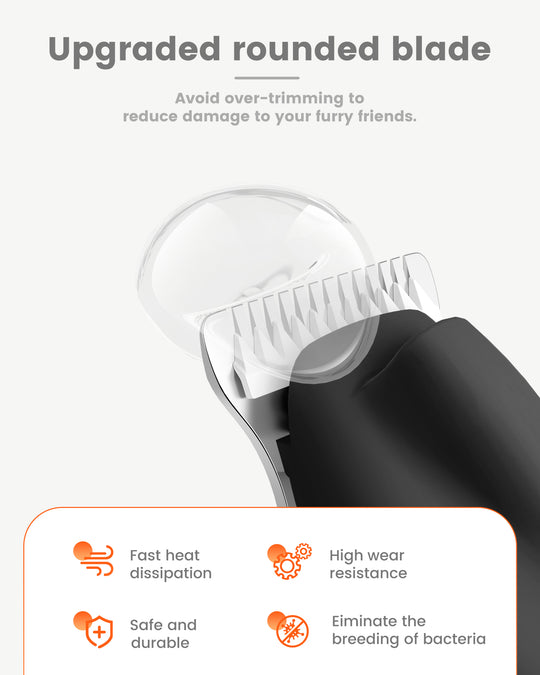 PAPMNI Cordless LED Dog Paw Trimmer - Black