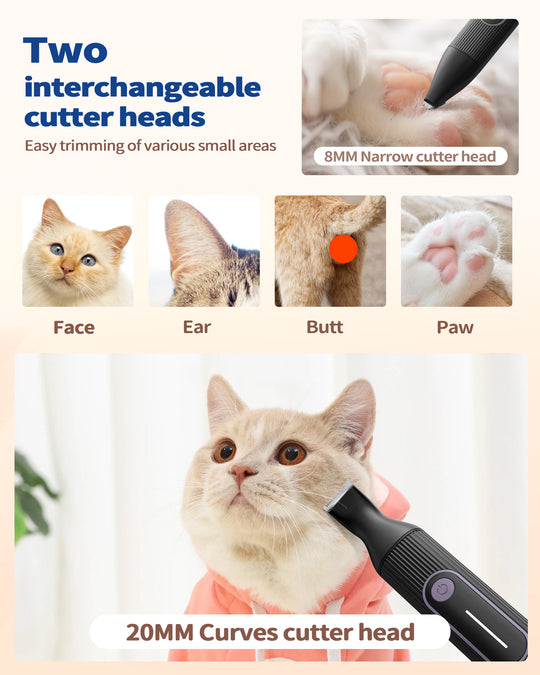 PAPMINI 3-in-1 Dog Clippers - Purple