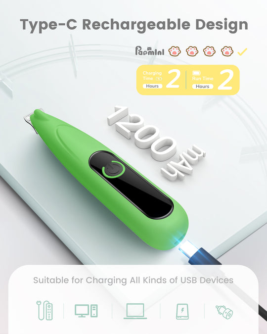 PAPMINI LED Dog Paw Trimmer - Green