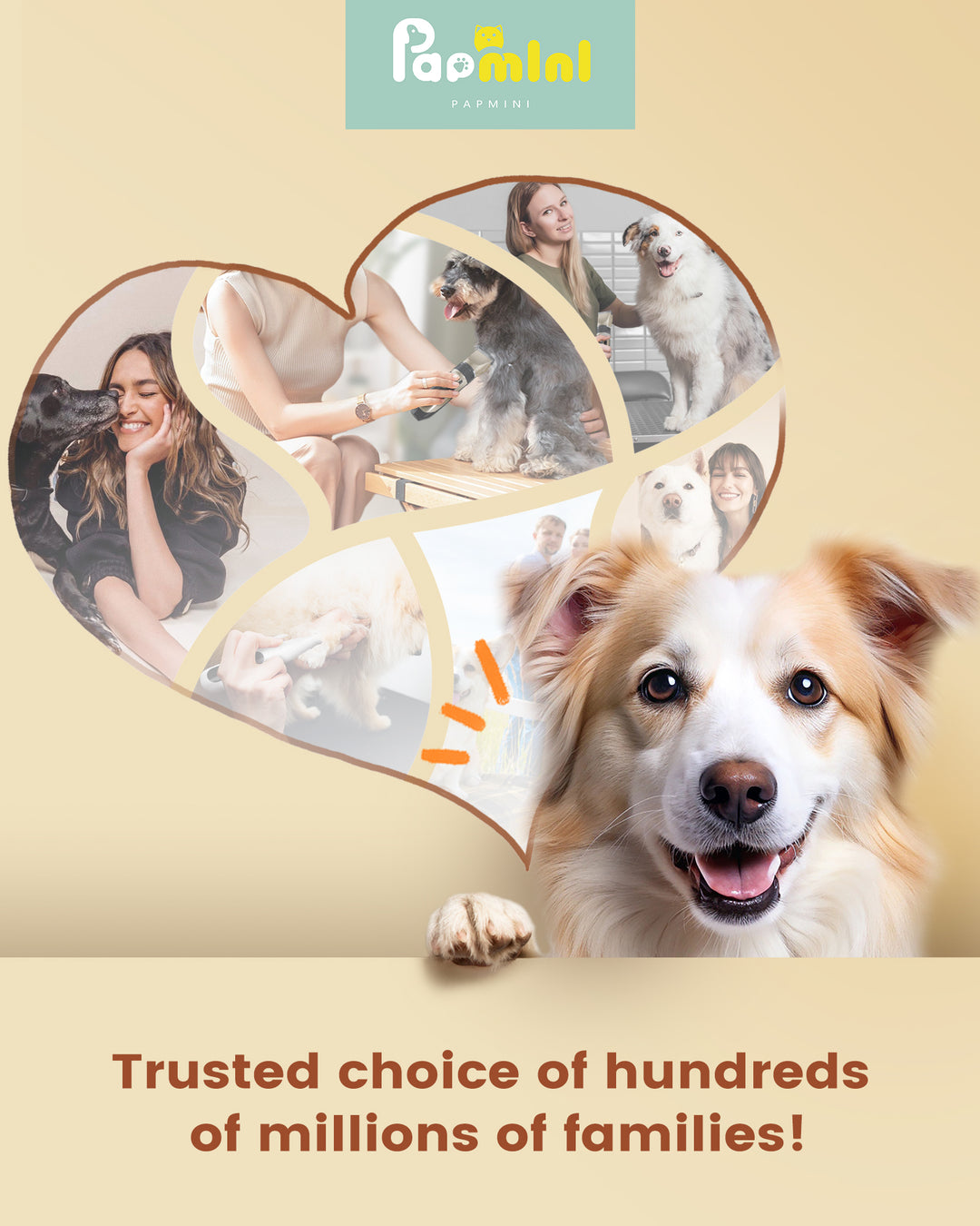 PAPMINI 2 in 1 Dog Grooming Kit